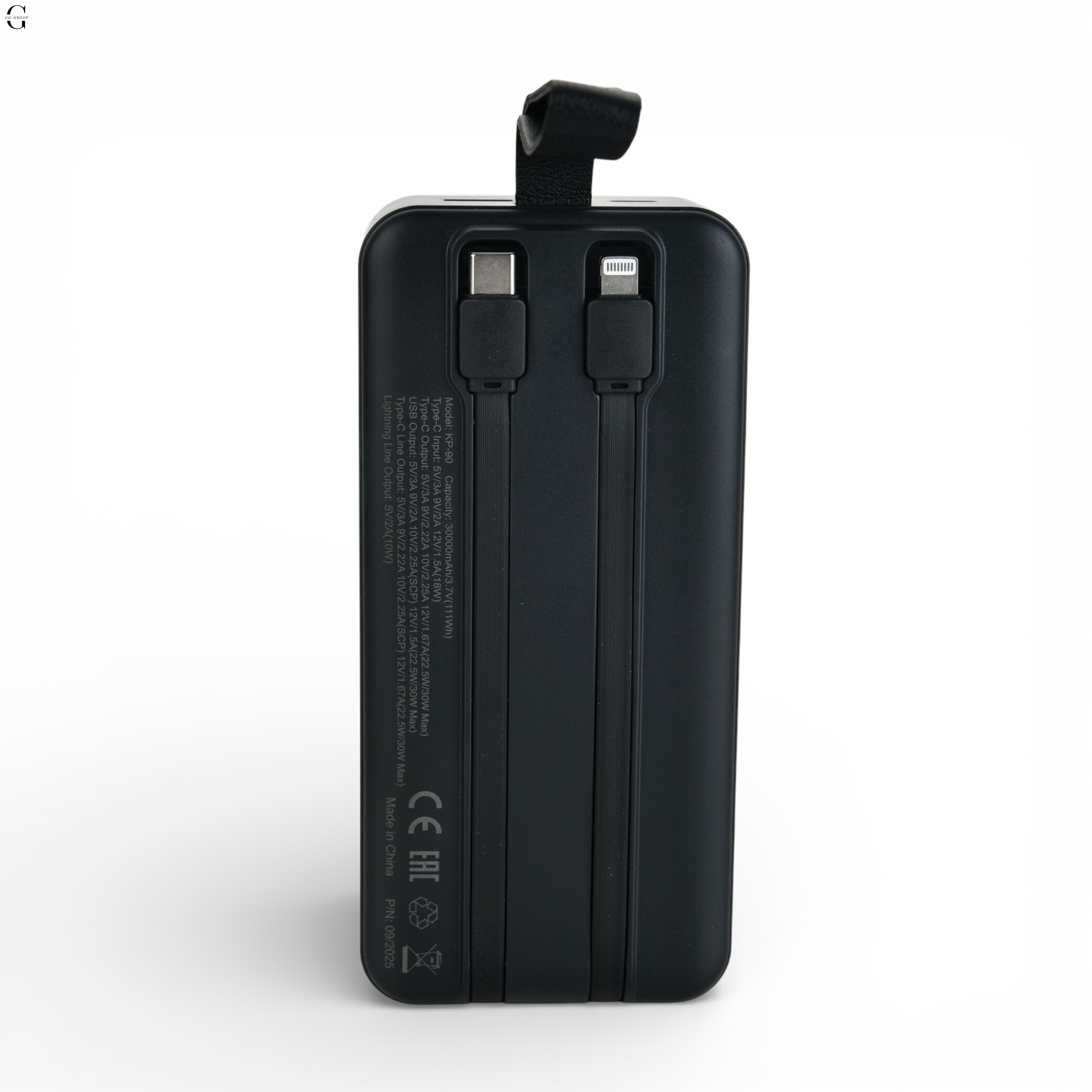 Power Bank Kensa KP-90 30000 mAh 30W (PD + QC 22.5W) з  кабелями